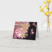 Carte Fireworks 17 4 juillet (Fleur jaune)