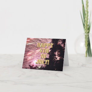 Carte Fireworks 17 4 juillet