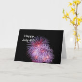 Carte Fireworks 6 juillet 4 (Fleur jaune)