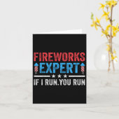 Carte Fireworks Expert Si Je Vous Exécute Vous Exécutez (Fleur jaune)