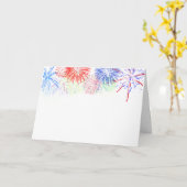 Carte Fireworks on Blank (Ajouter la couleur arrière - p (Fleur jaune)