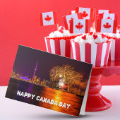 Carte Fireworks Toronto Skyline Bonne fête du Canada