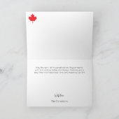 Carte Fireworks Toronto Skyline Bonne fête du Canada (Intérieur)