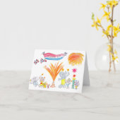 Carte Fireworks with Friends (Fleur jaune)