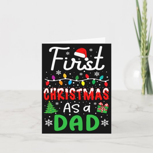 Carte First Christmas As A Dad New Daddy 1st Christmas D (Devant)