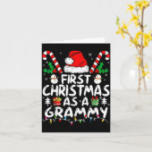 Carte First Christmas As A Grammy New Grammy  (Fleur jaune)