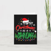 Carte First Christmas As A Grandma New Grandmother 1st C (Devant)