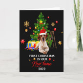 Carte First Christmas In Our New Home Xmas Beagle Dog T (Devant)