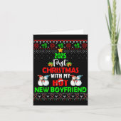 Carte First Christmas With My Hot New Boyfriend 2025 Cou (Devant)