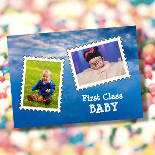 Carte First Class BABY Best Baby Ever 3 custom photo