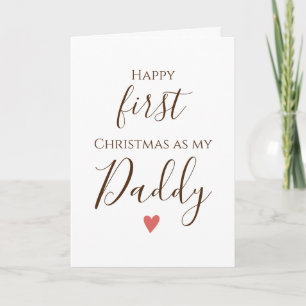 Carte First Daddy Merry Chirstmas