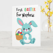 Carte First Easter For Nephew Card (Fleur jaune)