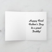 Carte First Father's Day Card (Intérieur)