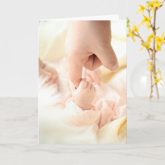 Carte First Father's Day Card (Fleur jaune)