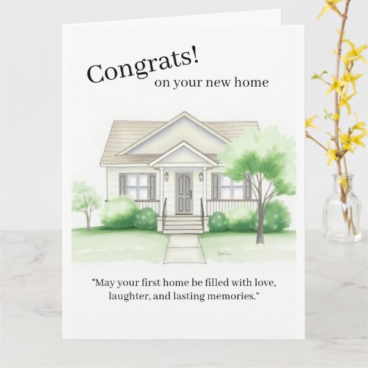 Carte First Home Purchase Card  (Fleur jaune)