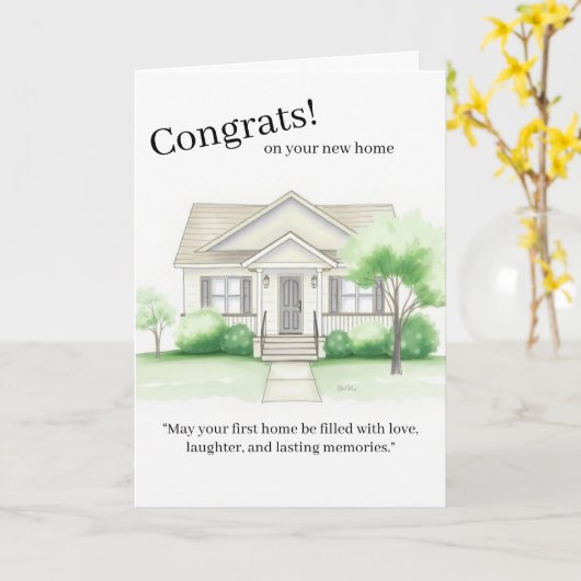 Carte First Home Purchase Card  (Fleur jaune)