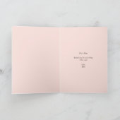 Carte First My Mother Forever My Friend Script | Blush (Intérieur)