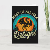 Carte First Of All I'm A Delight Mythical Creature Angry (Devant)