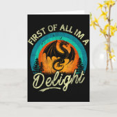 Carte First Of All I'm A Delight Mythical Creature Angry (Fleur jaune)