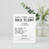Carte First Solo Flight Congratulations Flat Card (Debout devant)