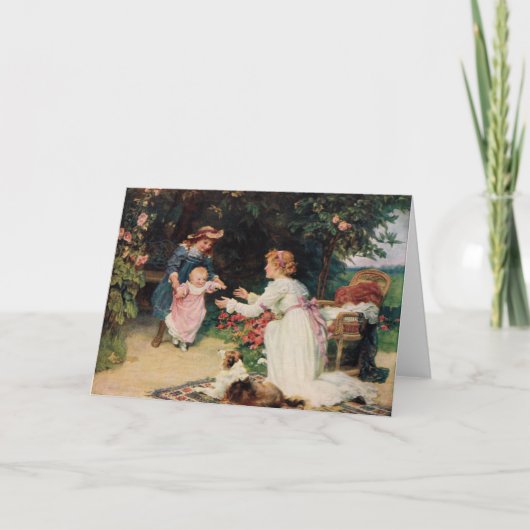 Carte First Steps, 1910, par Fred Morgan (1847-1927) (Devant)