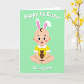 Carte First Year Baby Celebration Card (Fleur jaune)