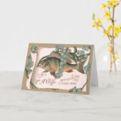 Carte Fish Forget-Me-Not Letter (Fleur jaune)