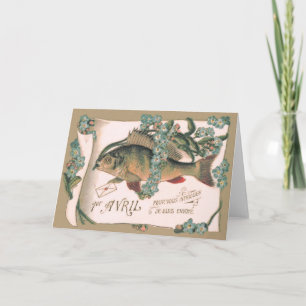 Carte Fish Forget-Me-Not Letter