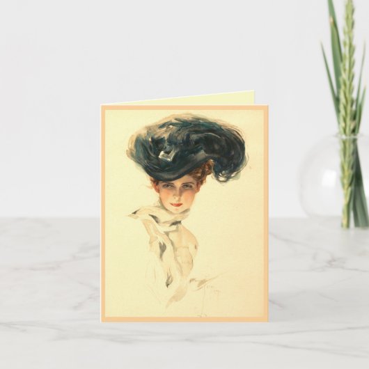 Carte Fisher Girl, Harrison Fisher (Devant)