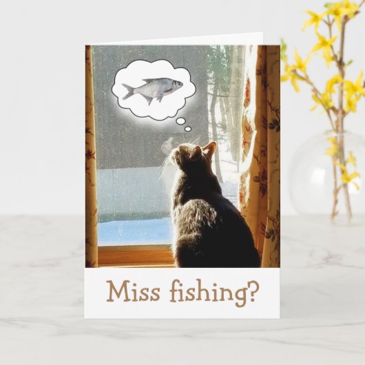 Carte Fishing Get Well Card (Fleur jaune)