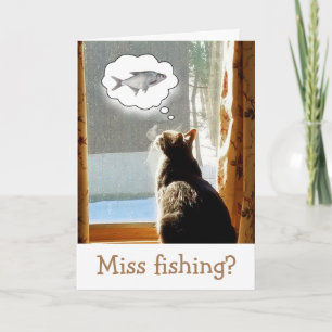 Carte Fishing Get Well Card