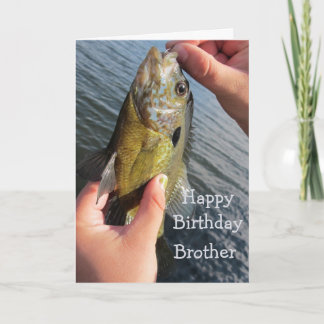 Carte Fishing Humor Brother Birthday Fisherman