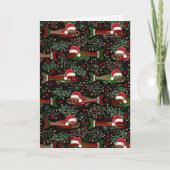 Carte Fishing You a Merry Christmas Red Green Trout (Devant)