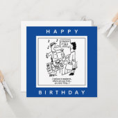 Carte Fishmonger chante sur Mackerel Cartoon (Devant/Arrière en situation)