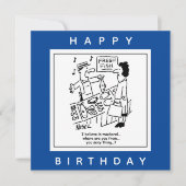 Carte Fishmonger chante sur Mackerel Cartoon (Devant)