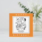 Carte Fishmonger chante sur Mackerel Cartoon (Debout devant)