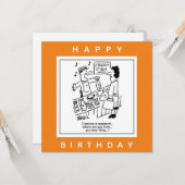 Carte Fishmonger chante sur Mackerel Cartoon (Devant/Arrière en situation)