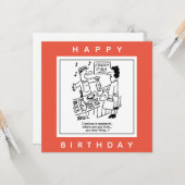 Carte Fishmonger chante sur Mackerel Cartoon (Devant/Arrière en situation)