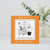 Carte Fishmonger propose un dessin Vicar Holy Mackerel (Debout devant)