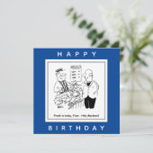 Carte Fishmonger propose un dessin Vicar Holy Mackerel (Debout devant)