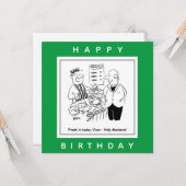 Carte Fishmonger propose un dessin Vicar Holy Mackerel (Devant/Arrière en situation)