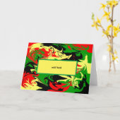 Carte Fissures afrocentriques (Fleur jaune)