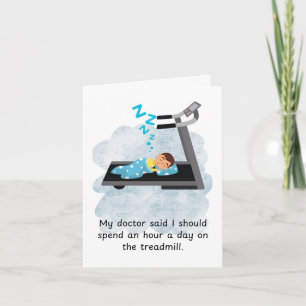 Carte Fitness d'anniversaire amusant