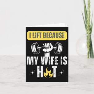 Carte Fitness Drôle Gym Rat I Lift Parce Que Ma Femme Es