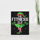 Carte Fitness Elf Christmas Girls Women Elf Squad Xmas F (Devant)