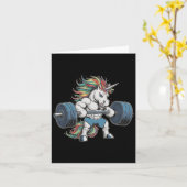 Carte Fitness Unicorn Weightlifting (Fleur jaune)