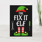 Carte Fix It Elf Family Matching Group Christmas  (Devant)