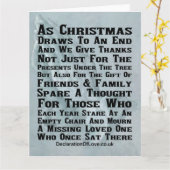 Carte Fixant une chaise vide (Fleur jaune)