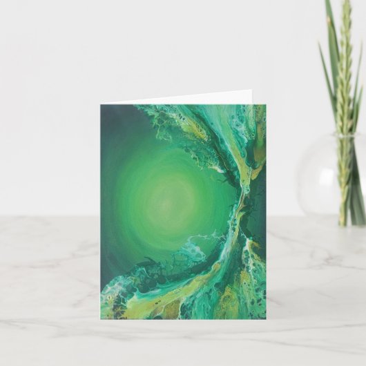 carte fixe à imprimer peinte à la main (Devant)