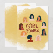 Carte fixe internationale pour la journée des femm (Devant / Derrière)